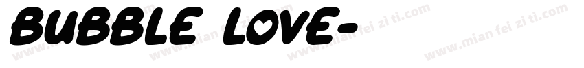 bubble love字体转换